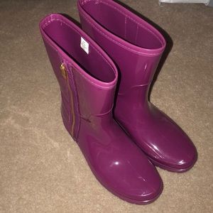 Purple rain boots